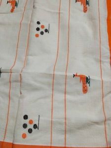 Off-White Bordered Saree