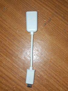 White USB OTG Adapter Cable of1