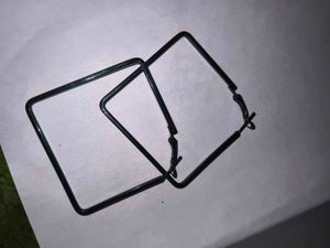 Geometric Triangle Hoop Earrings