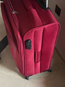 Red Rolling Luggage Suitcase
