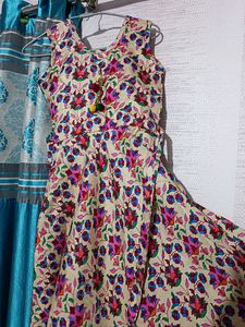 Floral Print Fit And Flare Baby Girl Dress