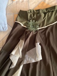 Flowy Olive Green  Skirt