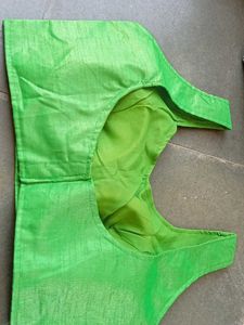 Vibrant Green Silk Blouse
