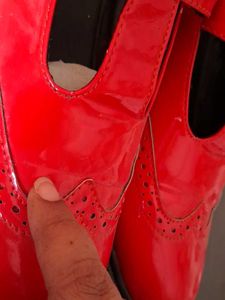 Red Patent Leather Loafers
