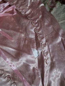 Pink Satin Cocktail Dress
