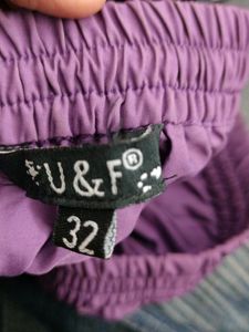 Purple Casual Skirt (Women's)