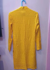 Yellow Chikankari Kurta