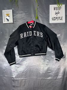 H&M Black Raiders Bomber Jacket