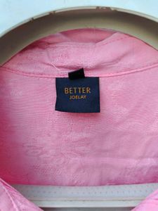 New with tag Korean Pintrest Baggy Pink Shirt