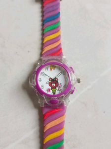 Kids Rainbow Striped Watch