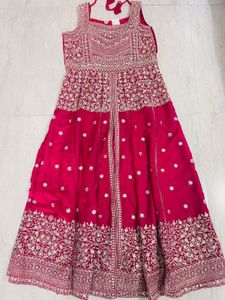 New Pink Rose Colour Full Set Dress
