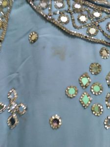 heavy mirror work sharara set