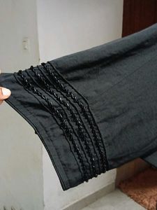 Elegant Black Abaya with coat