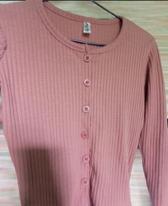 Dusty Pink Thin Knitted Cardigan