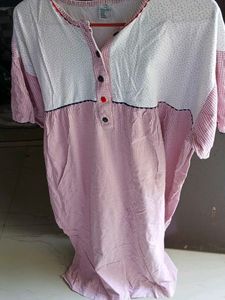 Charming Pink Floral  women t-shirt  long