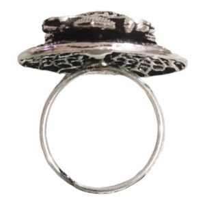 Silver Tone Statement Ring