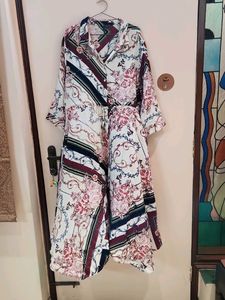 Vintage Floral Print Dress