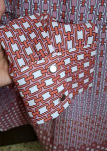 Patterned Button-Down Shirt