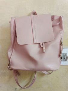 ZARA Peach Back Bag