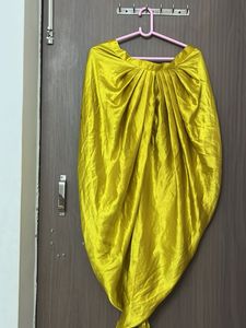 Vibrant Yellow Floral Kurta Set for M and L