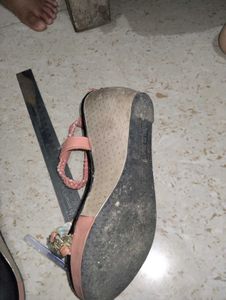 Pink Wedge Sandals
