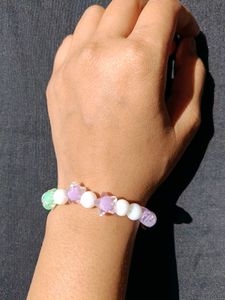 Aesthetic Star Beaded Bracelet | Cute Pastel Charm