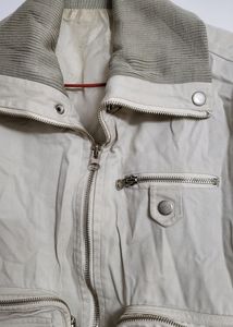 Stylish Military Pockets Jacket