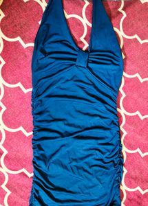 Stunning Ruched Halter Neck Dress