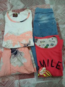 Girls' Jeans and Tops Bundle
