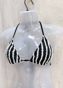 I. Striped Bikini Top