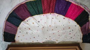 Elegant Off-White Mirror Work Chaniya Choli