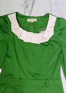Parrot Green Dress Top For Girls Women New