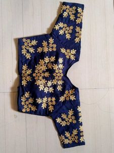 Blouse Embroidered (Full Sleeves, Cubs) Navy Blu