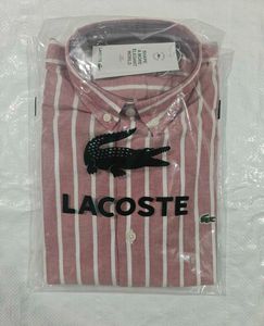Men's Striped Casual Button-Up Shirt