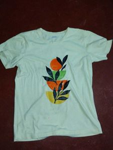 Abstract Botanical Print T-Shirt