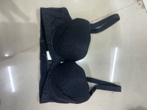 Sparkly Black Bra