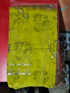 Embroidered Silk Saree