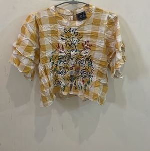 Yellow Floral Top