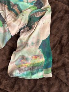 Abstract Print Flowy Top