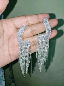 Sparkling Crystal Dangle Earrings