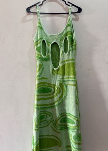 Green Patterned Sundress