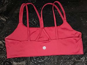 Maroon Sports Bra with Criss-Cross Straps