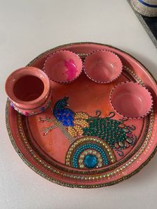 Decorative Pooja Thali Set