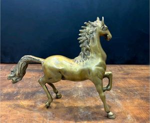 Vintage Running Horses - Sculpture Duo