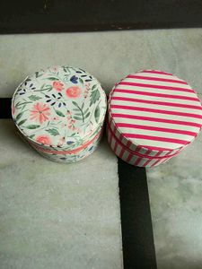 Cute Round Jewelry/Accessory Cases (Set of 2)