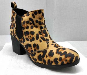 Stylish Leopard Print Ankle Boots
