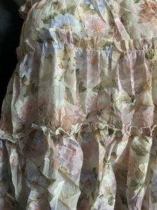 Floral Ruffle Tiered Top
