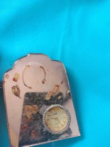 Vintage Krishna Figurine Table Clock