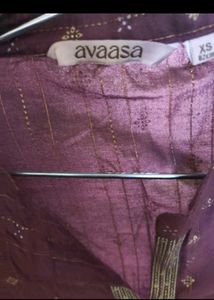 Elegant Purple Printed Kurta