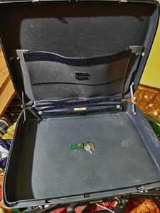 Vintage Blue Briefcase